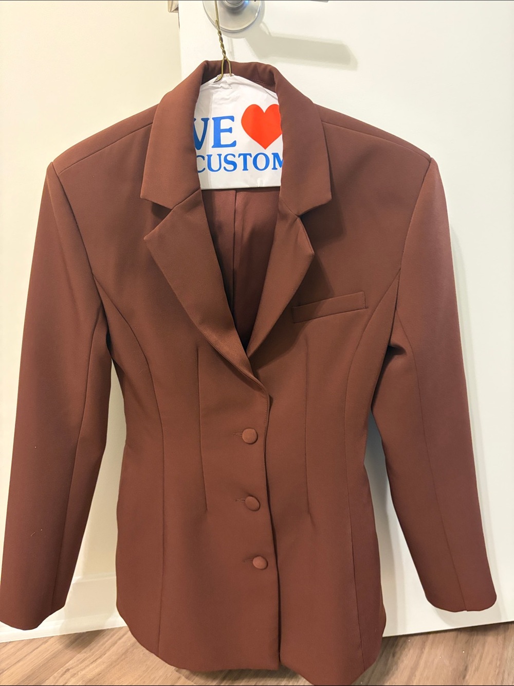 Meshki Rust Brown Tailored Blazer